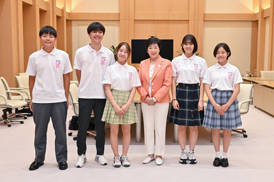 表敬訪問（（公社）日本青年会議所主催「グローバルユース国連大使育成