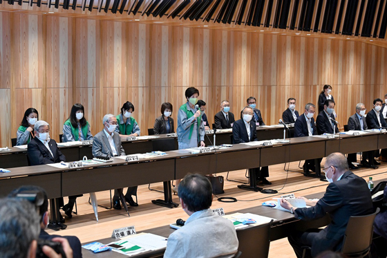 緊急 繁華街 新型コロナウイルス感染防止大会の写真2
