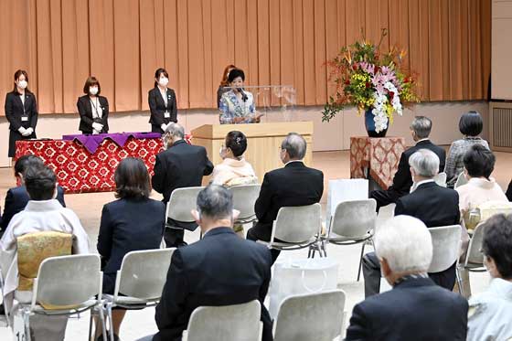 秋の勲章及び褒章伝達式の写真2