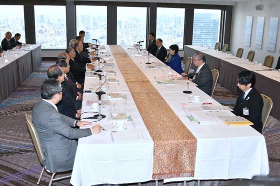都内商工会議所会頭との懇談会の写真2