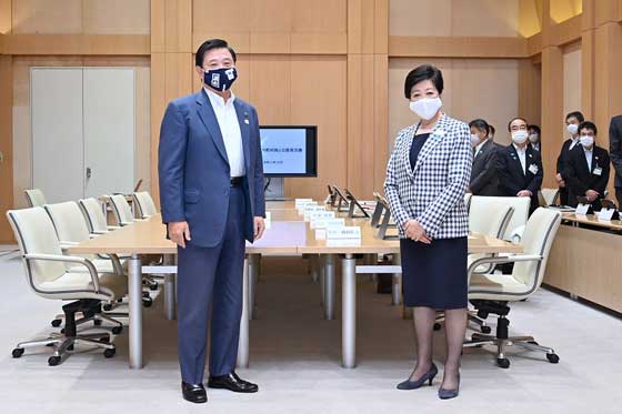 区市町村長との意見交換（調布市）の写真