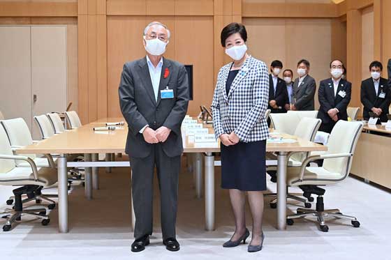 区市町村長との意見交換（千代田区）の写真