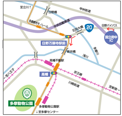 交通案内図の画像