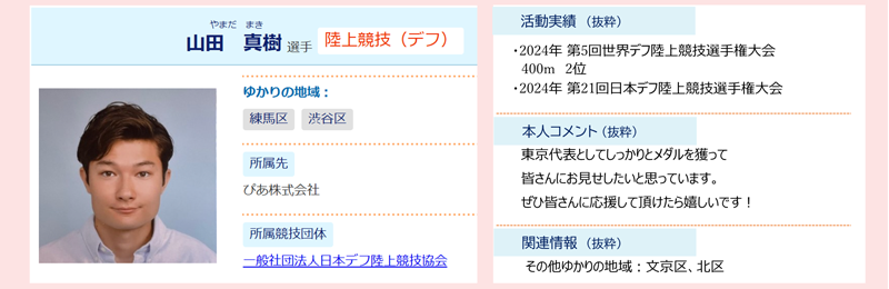 選手紹介の画像