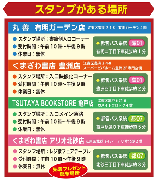 スタンプがある場所の画像