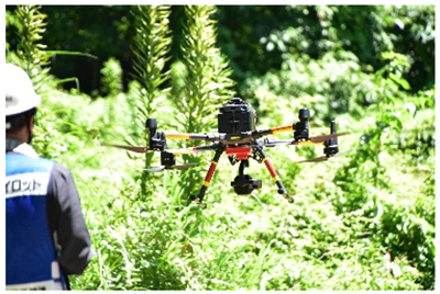 計測に用いたドローンの写真