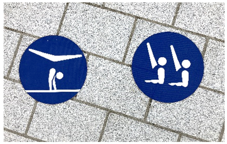 ピクトグラム近景の写真