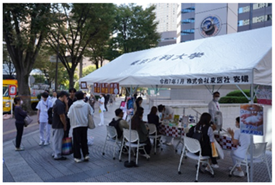 近隣医大病院による健康情報発信の写真