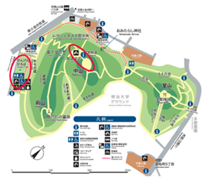 イベント会場（赤丸内）の画像