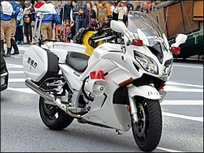 白バイの写真