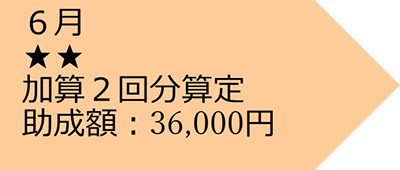 フロー図（月二通院6月）画像