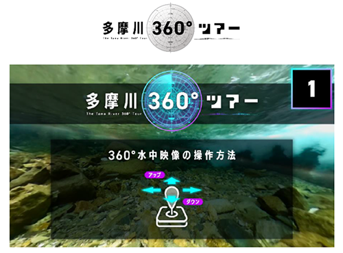 多摩川360°ツアーの画像