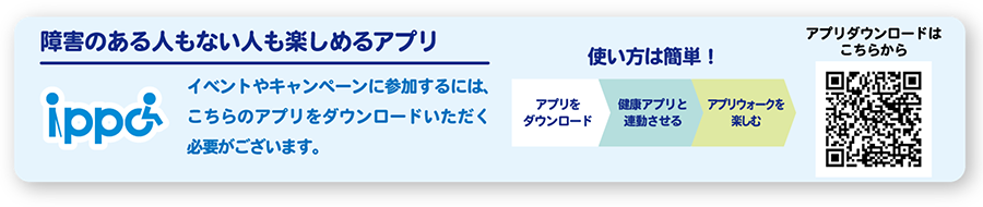 専用アプリippoの紹介と二次元コード