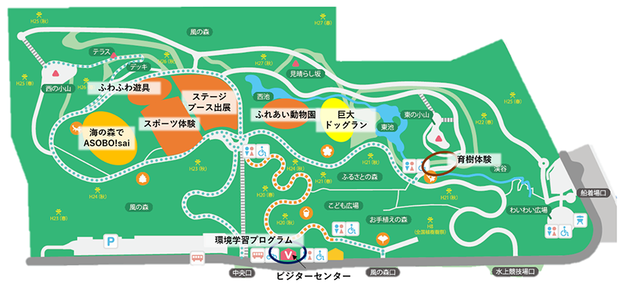 公園の地図の画像