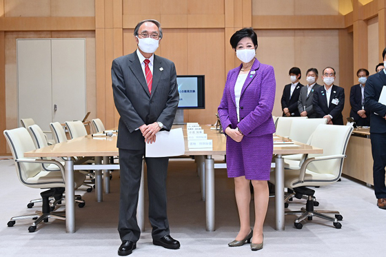 区市町村長との意見交換（品川区）の写真