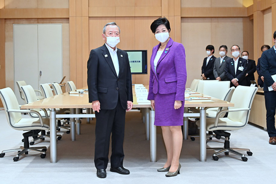 区市町村長との意見交換（江東区）の写真