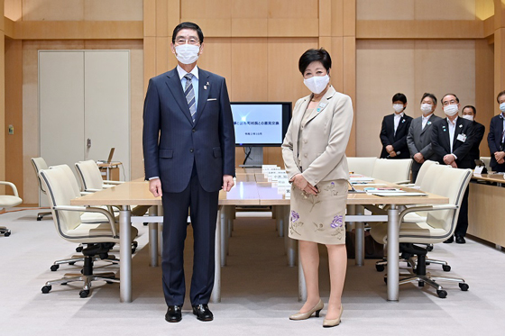 区市町村長との意見交換（台東区）の写真