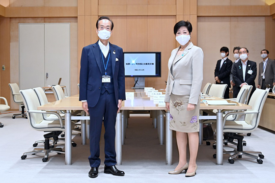 区市町村長との意見交換（武蔵村山市）の写真
