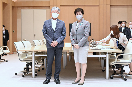 区市町村長との意見交換（国立市）の写真