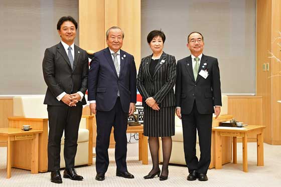 表敬訪問（ラグビーワールドカップ2019組織委員会事務総長 嶋津昭氏）の写真2
