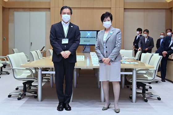 区市町村長との意見交換（新宿区）の写真