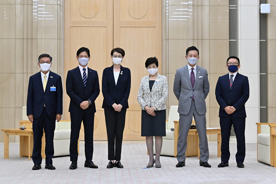 面会（日本バスケットボール協会会長、B.LEAGUE・チェアマン、都内3クラブ代表等）の写真2