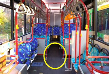 Photo of fully flat floor buses are completely flat on the insid