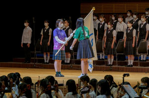 제46회 전국 고등학교 종합문화축제 도쿄 대회종합 개회식의 모습.2