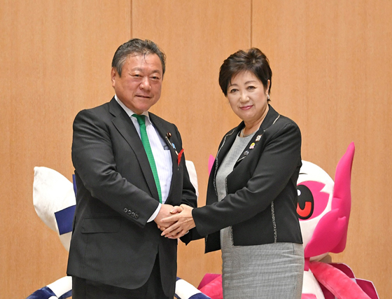 東京オリンピック パラリンピック担当大臣と面会 東京都