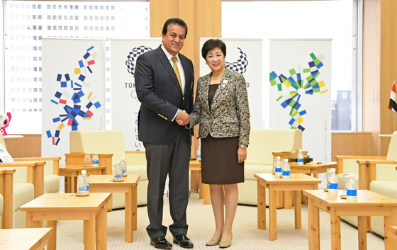 エジプト高等教育大臣と面会 東京都 エジプト高等教育大臣と面会 東京都