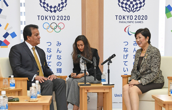 エジプト高等教育大臣と面会 東京都 エジプト高等教育大臣と面会 東京都