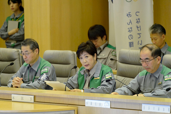 東京都災害対策本部会議（第3回）の写真