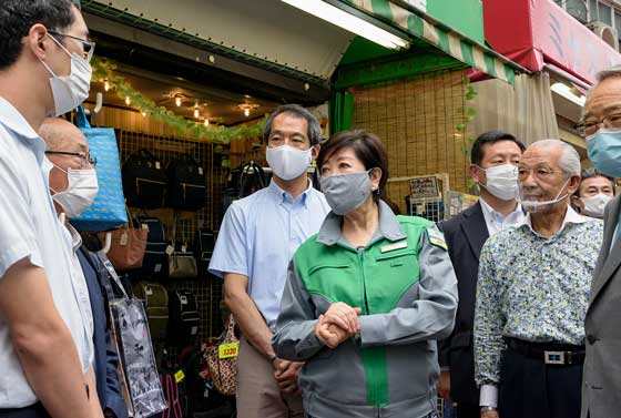 視察（巣鴨地蔵通り商店街）の写真