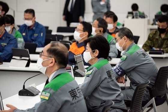 東京都災害対策本部審議訓練の写真1