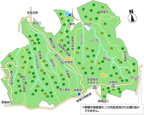 長沼公園内の地図