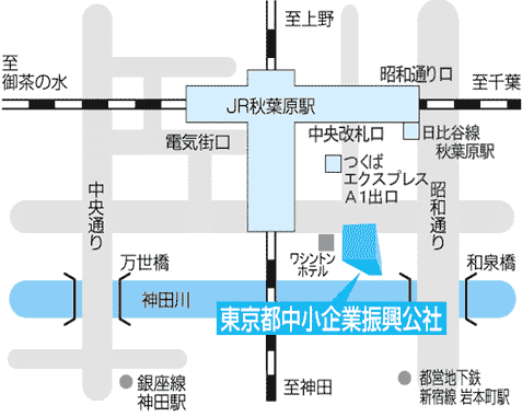 秋葉原会場への地図