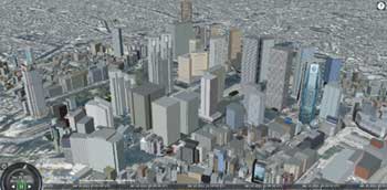 西新宿エリア3D都市モデルデータの画像