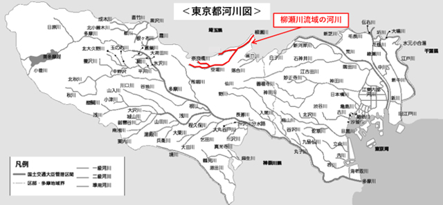 八ツ瀬川・柳瀬川流域の河川整備計画を策定｜東京都