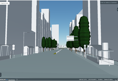 交通（道路）、植生、都市設備モデル